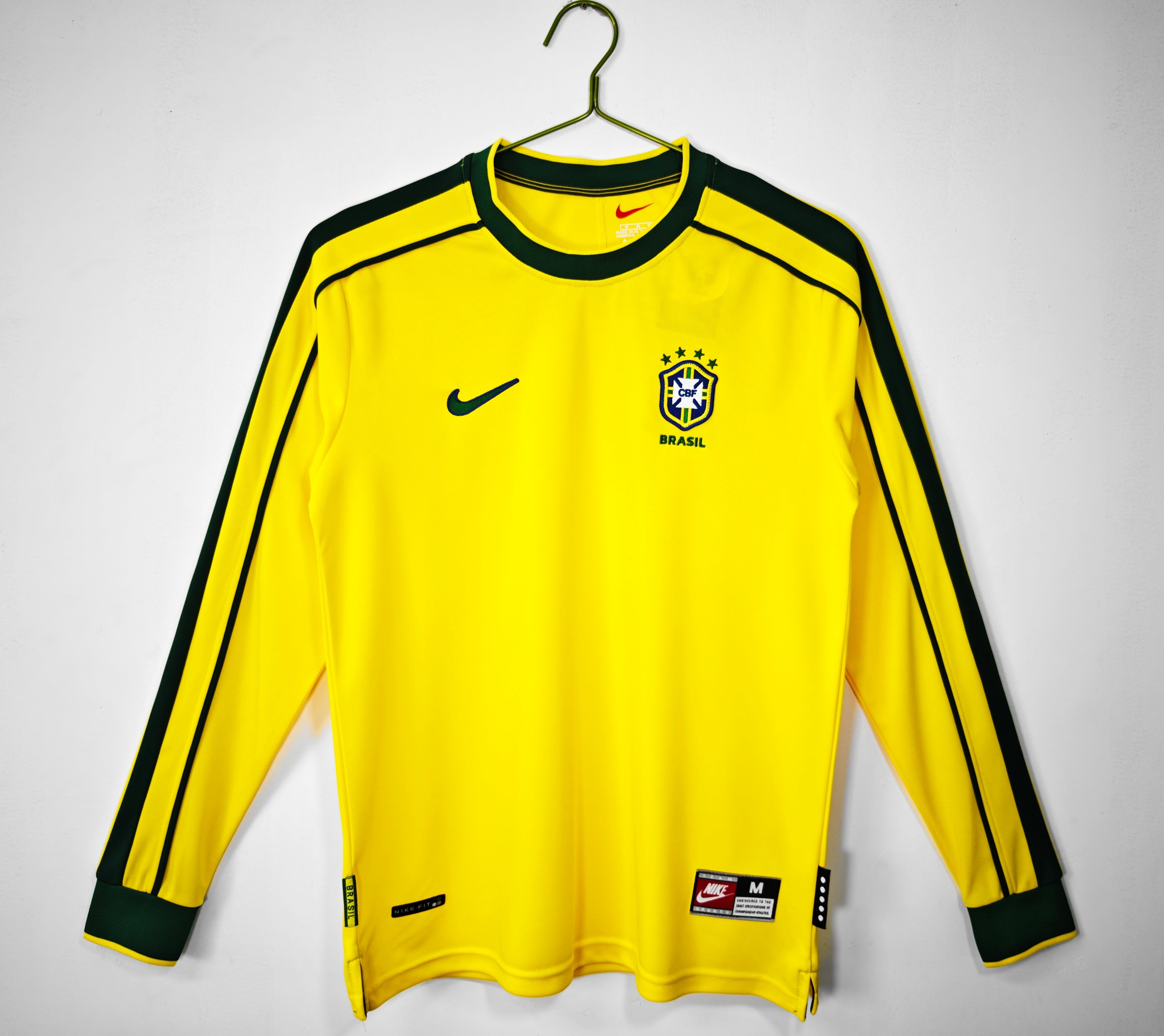 Brazil 1998 Long Sleeve Home Shirt