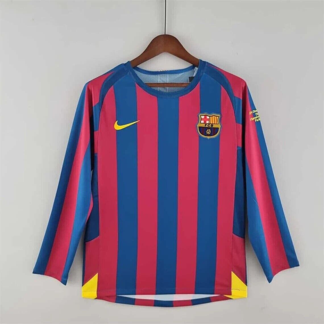 Barcelona 2005-2006 Home Retro Football Jersey