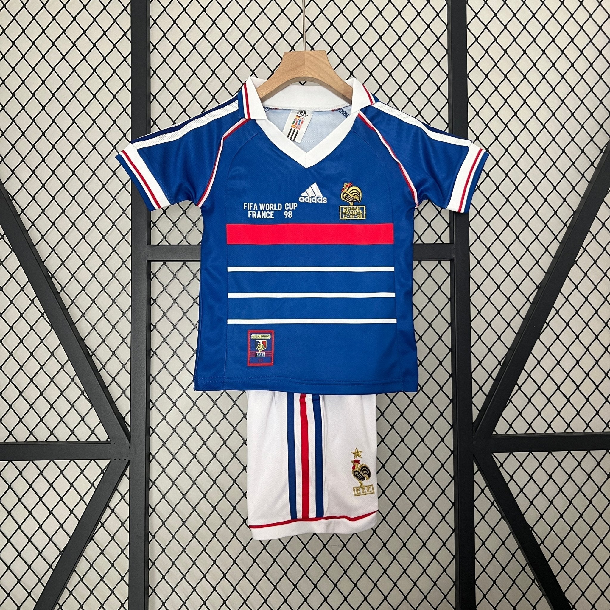 France 1998 Home Football Jersey Kids