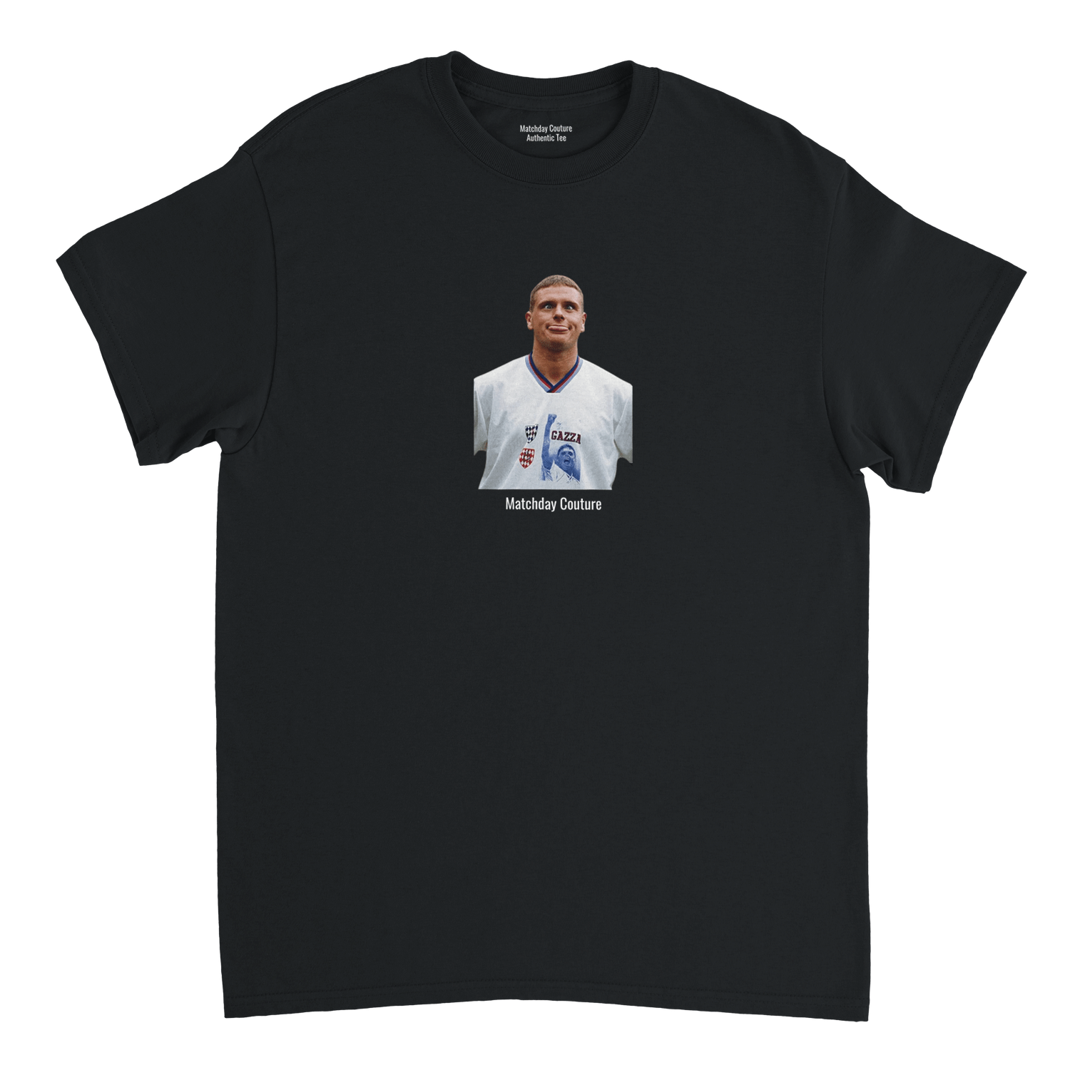 Paul Gascoigne Retro Football Tribute Shirt