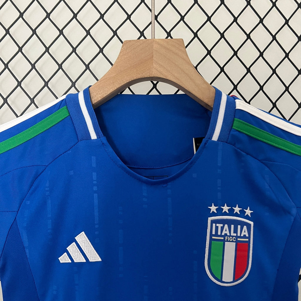 Italy 2024 Home Football Jersey Children