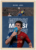 Leo Messi 2009 Champions Final Poster