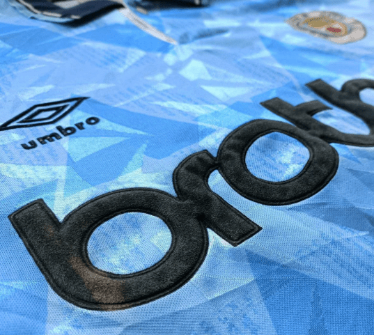 Manchester City 1989-1991 Home Football Jersey