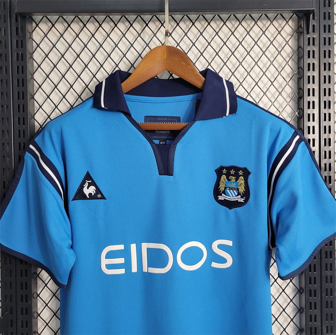 Manchester City Retro Home Football Jersey