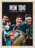 Barcelona MSN Trio 2014-15 Football Poster