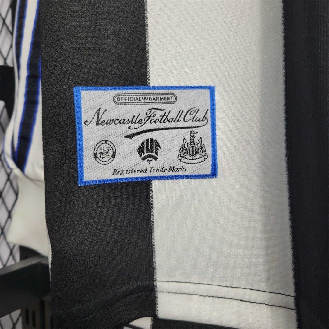 Newcastle United Retro Home Football Jersey
