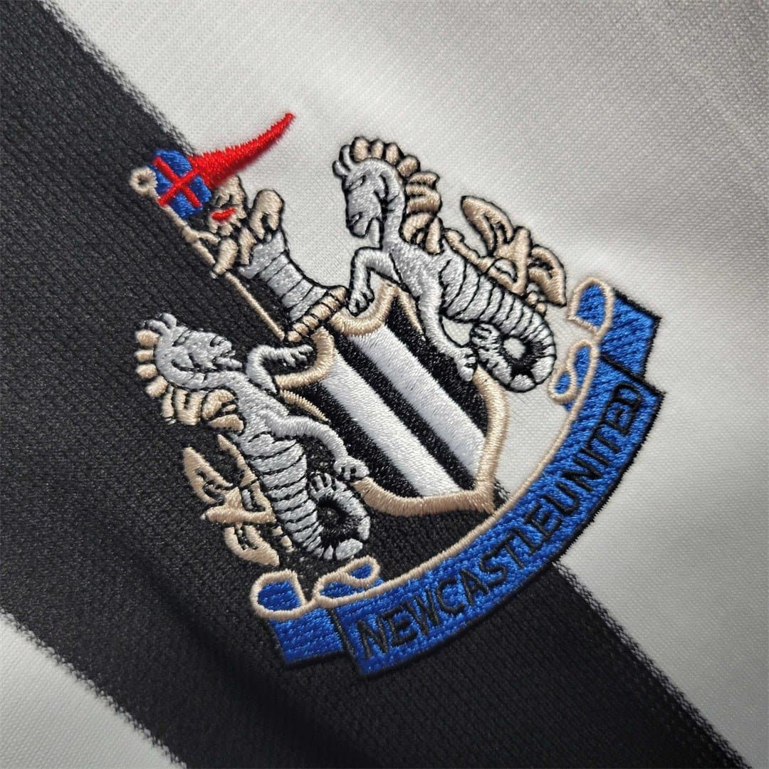 Newcastle United Retro Home Football Jersey