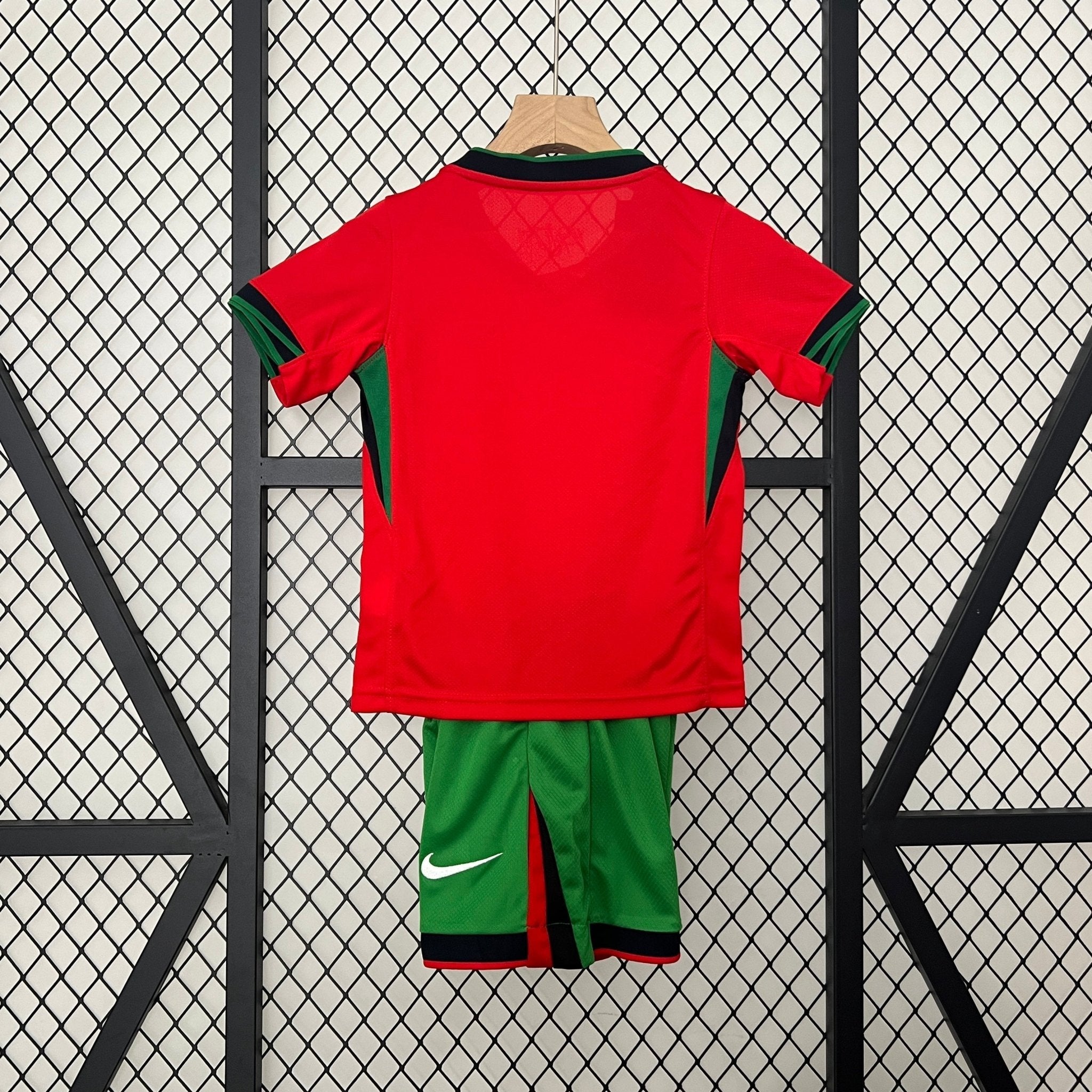Portugal 2024 Home Football Jersey Kids