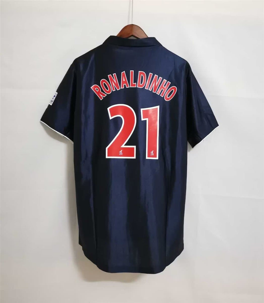 PSG 2001-2002 Ronaldinho Home Football Jersey