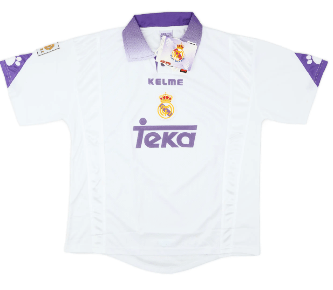 Real Madrid 1997-98 Home Football Jersey