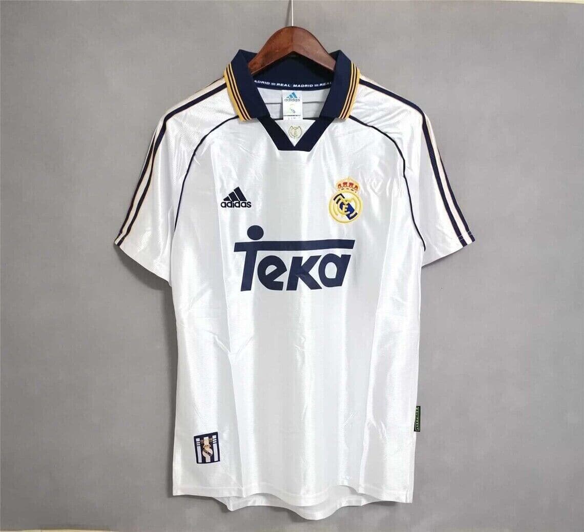 Real Madrid 1999-2000 Home Football Jersey