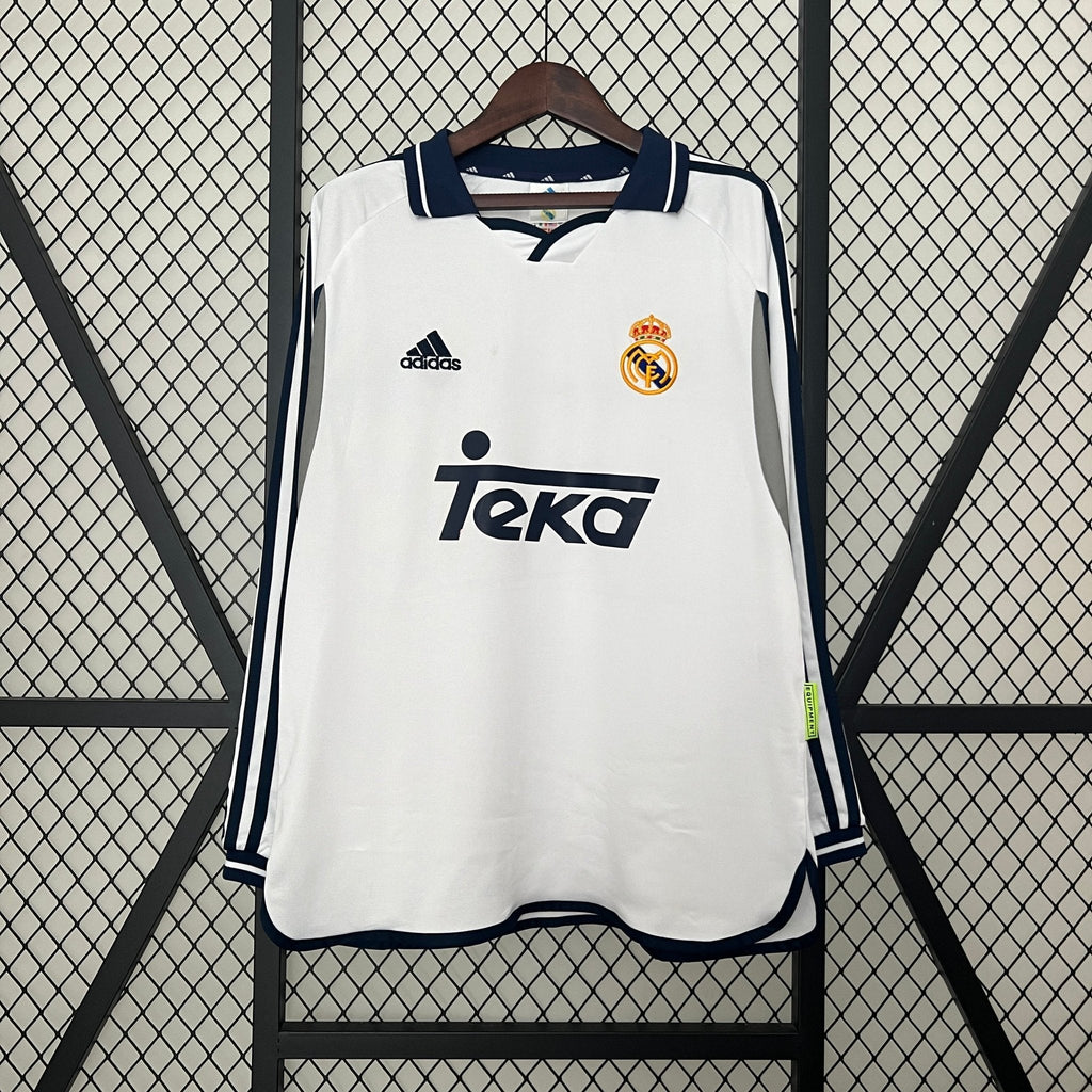 Real Madrid 2000-2001 Home Football Jersey