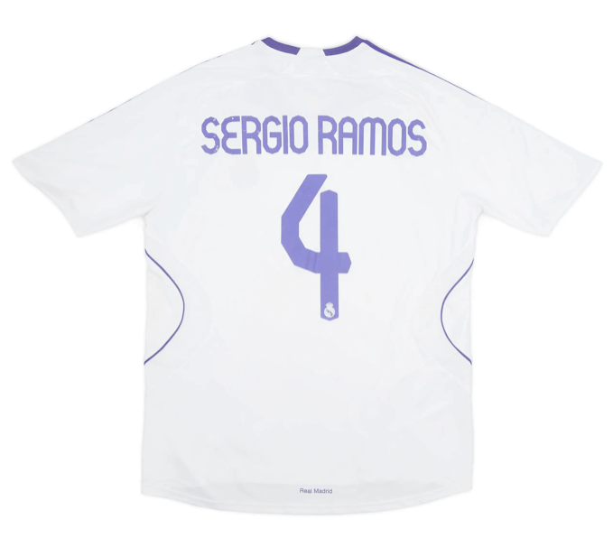 Real Madrid 2007-08 Home Football Jersey