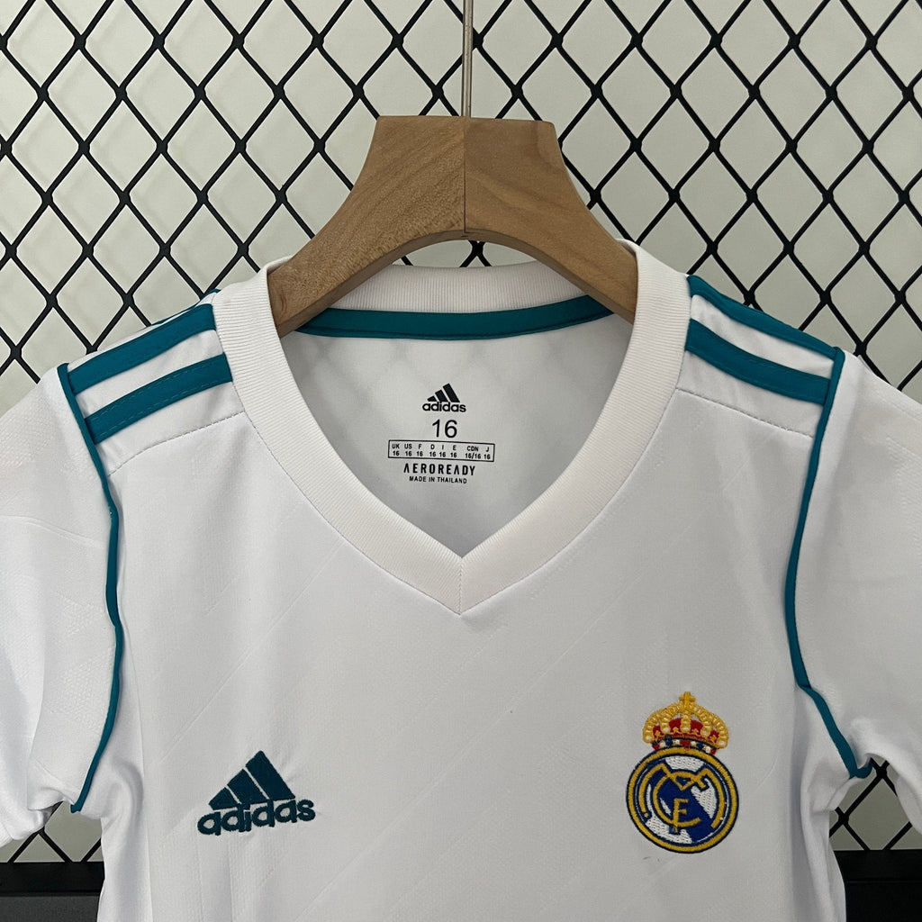Real Madrid 2017-2018 Home Football Jersey